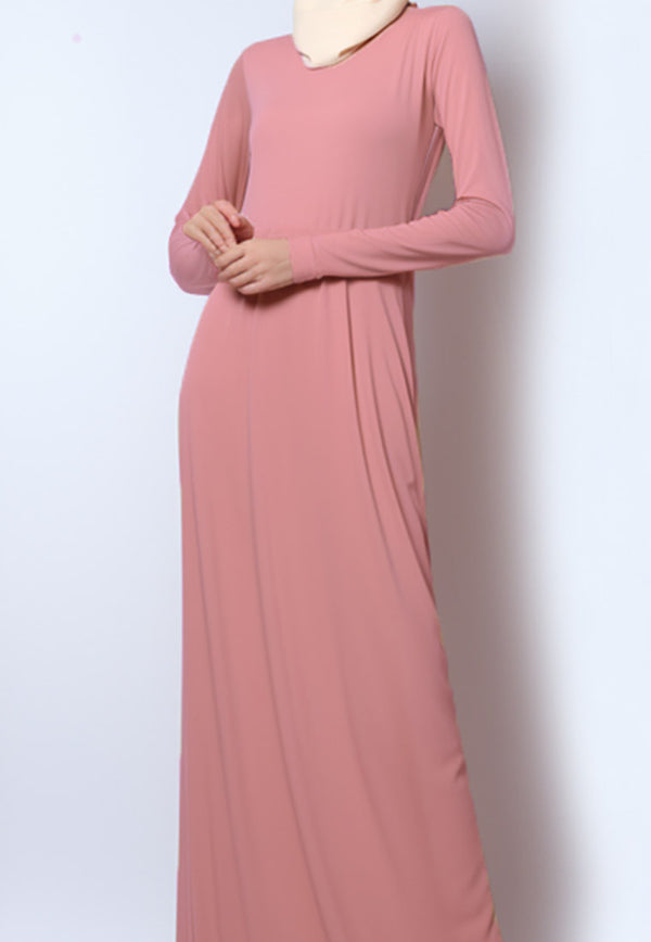 Daw Project DA021 Inner Dress lengan panjang dusty pink