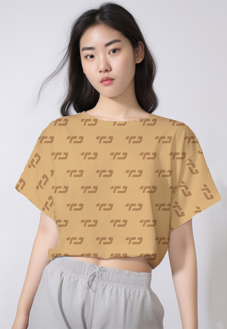 LSB73 crop top tees olahraga casual fit to xl "td cookie dough ice cream" drifit stretch