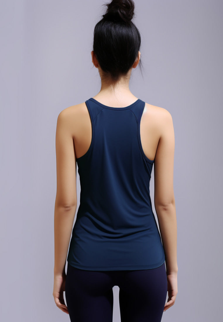 LSC39 Kutung Tank Top Gym Wanita "squat queen" navy