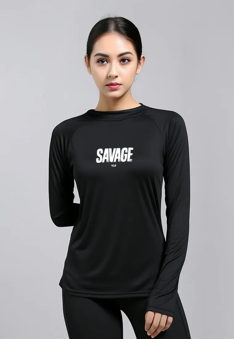 LSD09 baju manset olahraga wanita stretch 