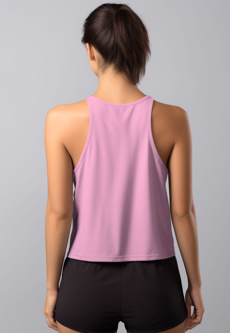 LSD50 Tank Top Crop Pink UAT "energy" Td Active