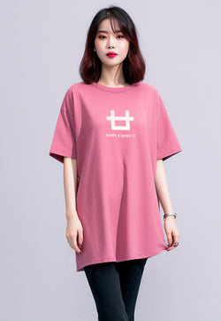 Third Day LTC26 ld lds logo sdi pink kaos dress panjang wanita