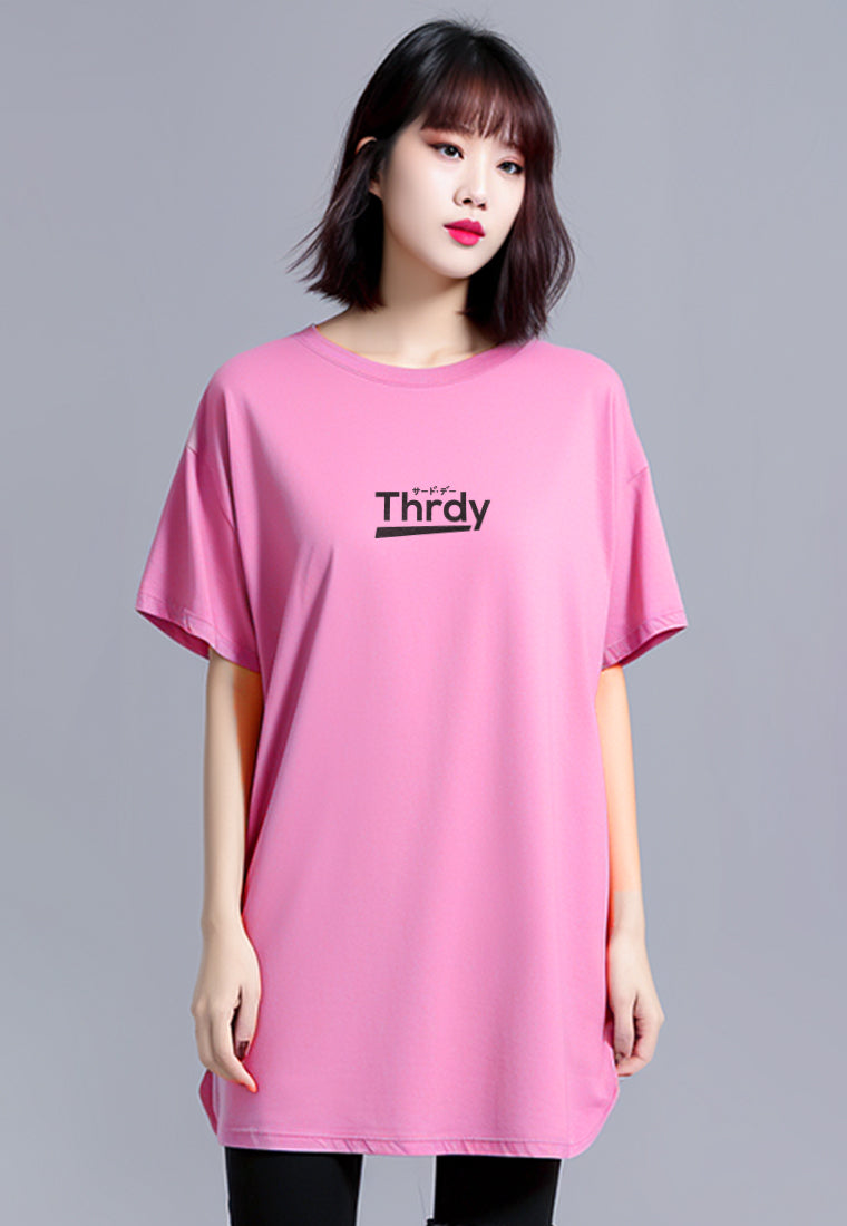 Third Day LTC99 md lds thrdy pink long dress wanita