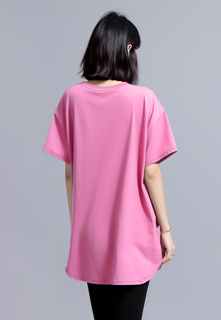 Third Day LTC99 md lds thrdy pink long dress wanita