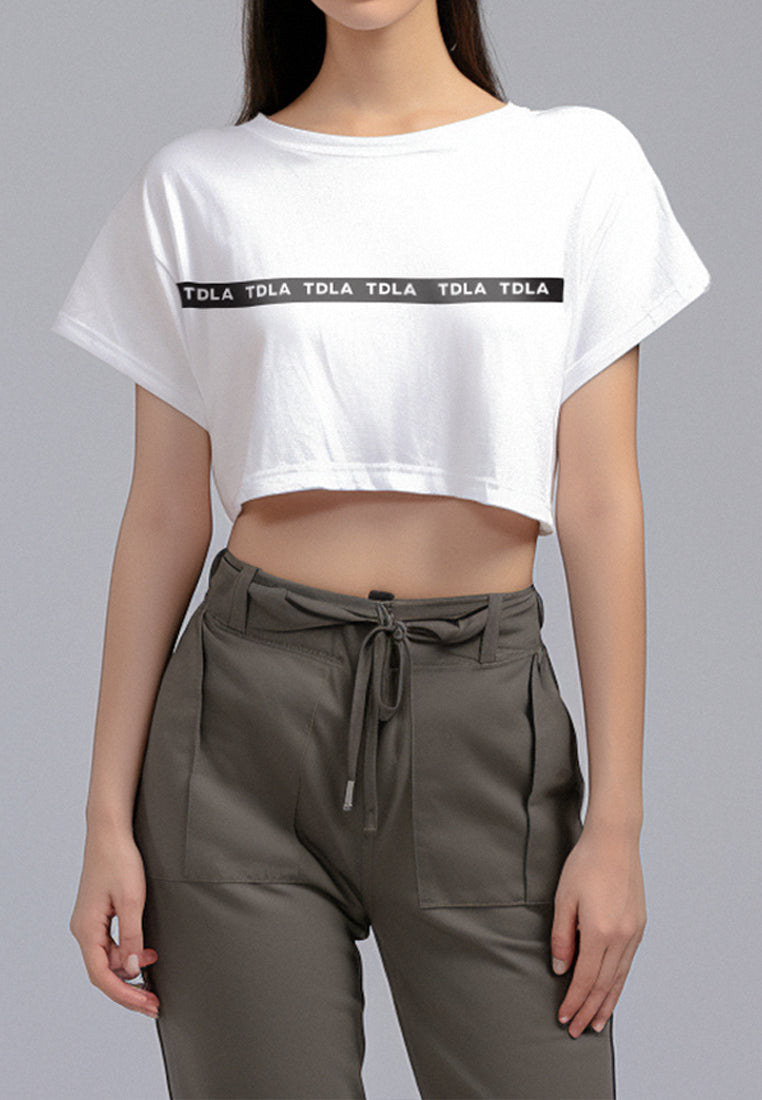 Third Day LTD93 RCP Crop Top Loose Tdla Inverted Putih