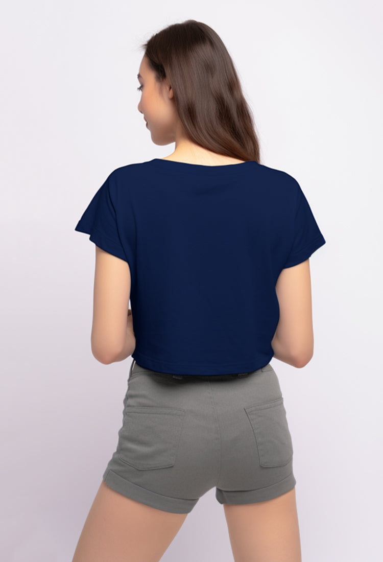 TDLA LTF29 crop oversize RCP polos navy