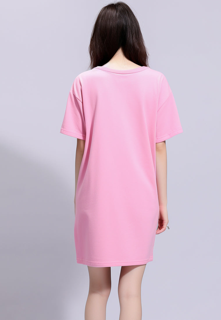 LTG90 Dress t shirt "be you do you for you" LD pink