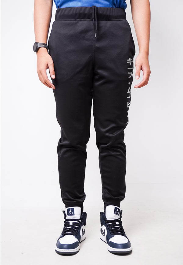 MC043 Celana Jogger Panjang Scuba "long katakana ver" hitam