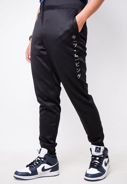 MC043 Celana Jogger Panjang Scuba "long katakana ver" hitam