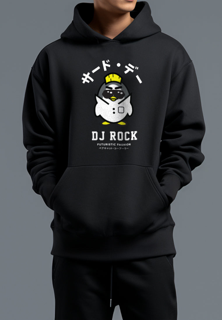 MO109C hoodies dj rock futuristic blk Hoodie Hitam