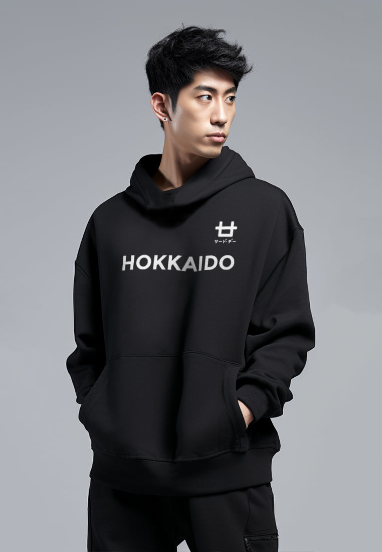 Third Day MO110B hoodies hokkaido logo blk Hoodie Hitam