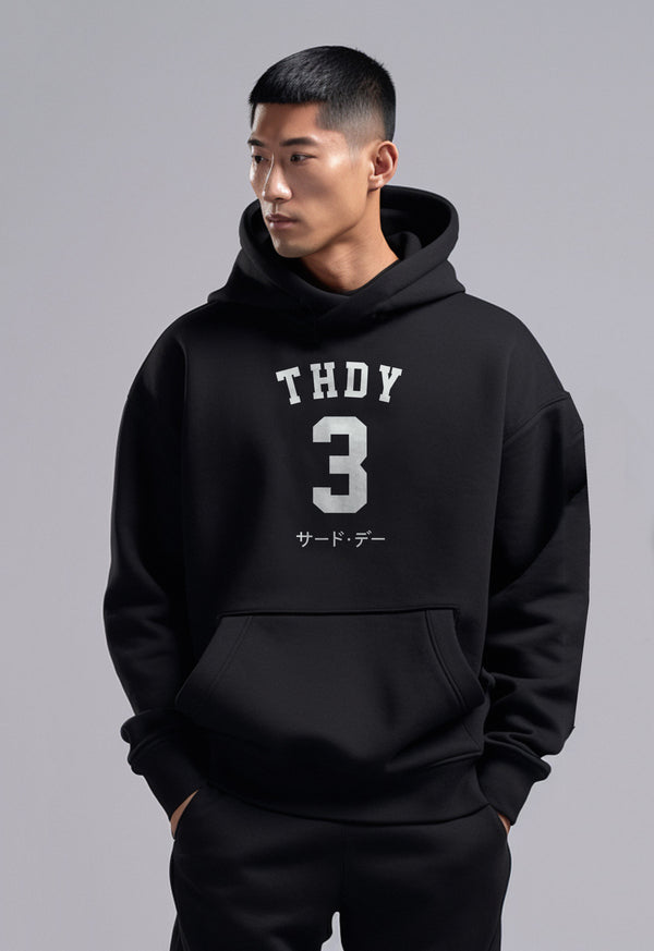 Third Day MO119D hoodies thdy katakana 3 blk Hoodie Hitam