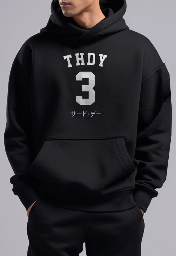 Third Day MO119D hoodies thdy katakana 3 blk Hoodie Hitam