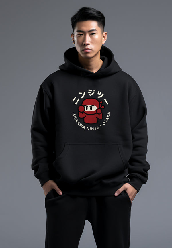 Td Friends MO140 hoodies ishikawa champion blk Hitam