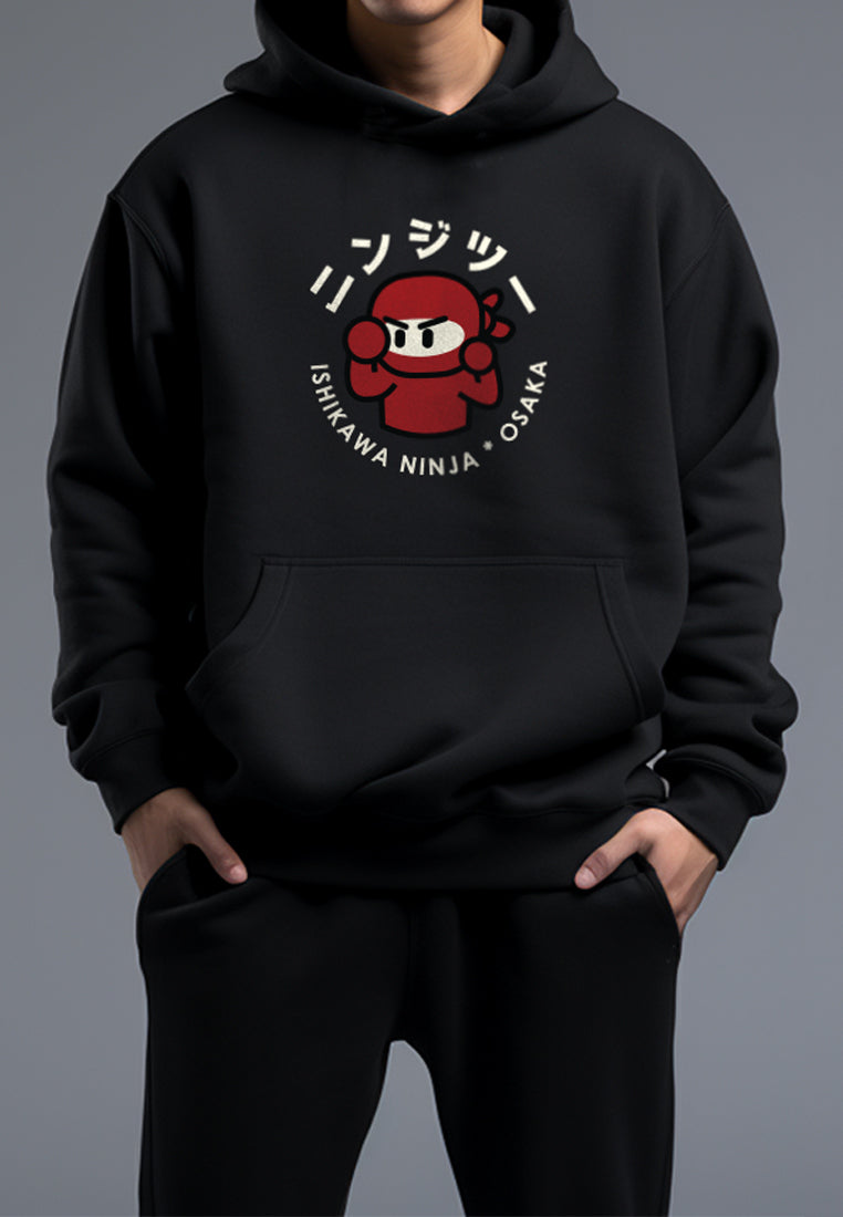 Td Friends MO140 hoodies ishikawa champion blk Hitam