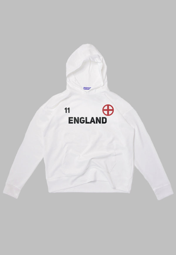 MOA60 Hoodies Premium ScubaLux Anti Kusut Waterproof "england" putih