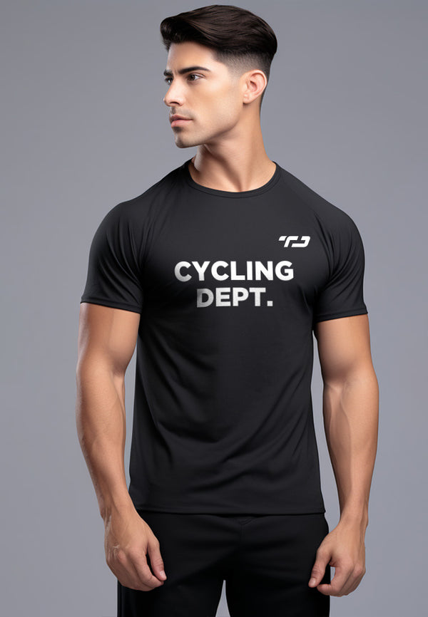 Td Active MS131 Cycling Dept Kaos Olahraga Pria Hitam