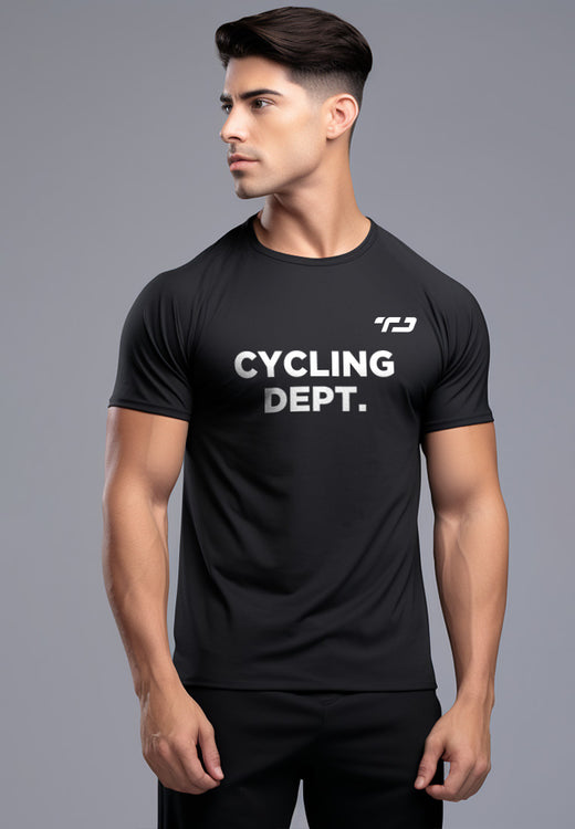 Td Active MS131 Cycling Dept Kaos Olahraga Pria Hitam