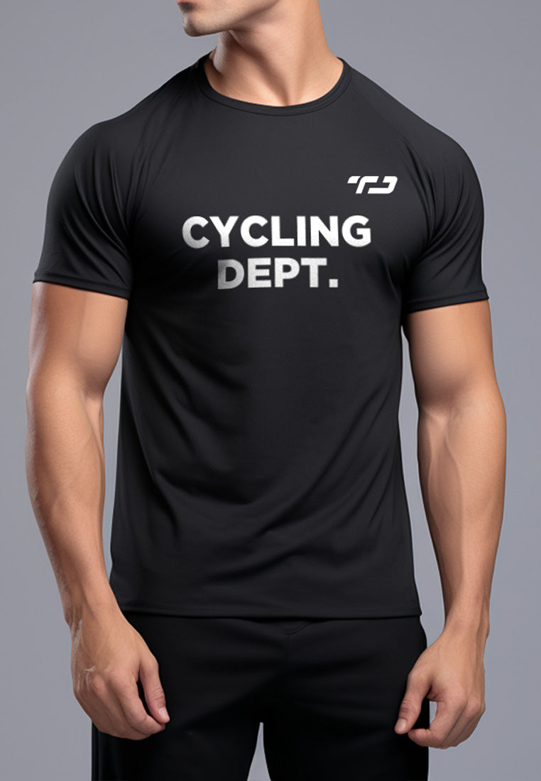 Td Active MS131 Cycling Dept Kaos Olahraga Pria Hitam