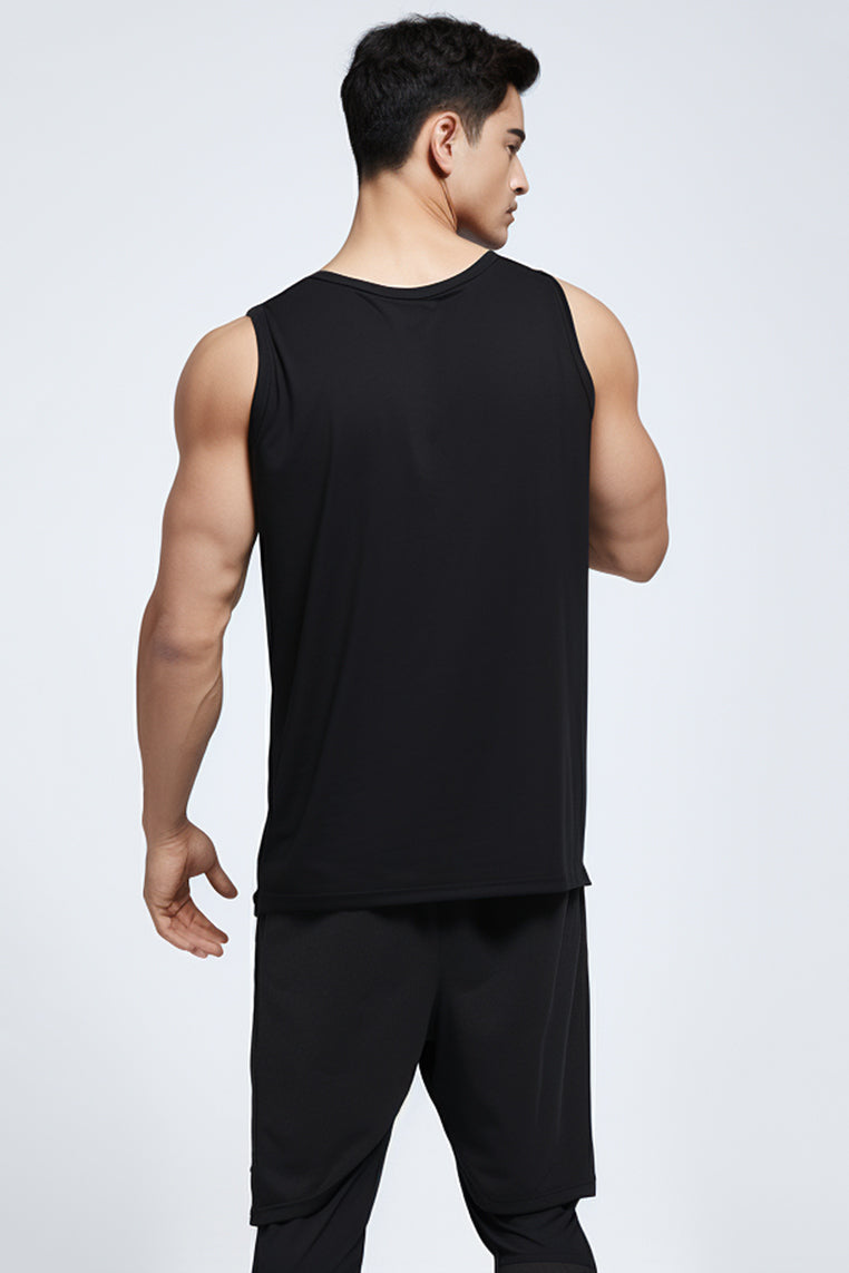 TD Active MS183 kaos gym tank top kutang singlet HUSTLE hitam