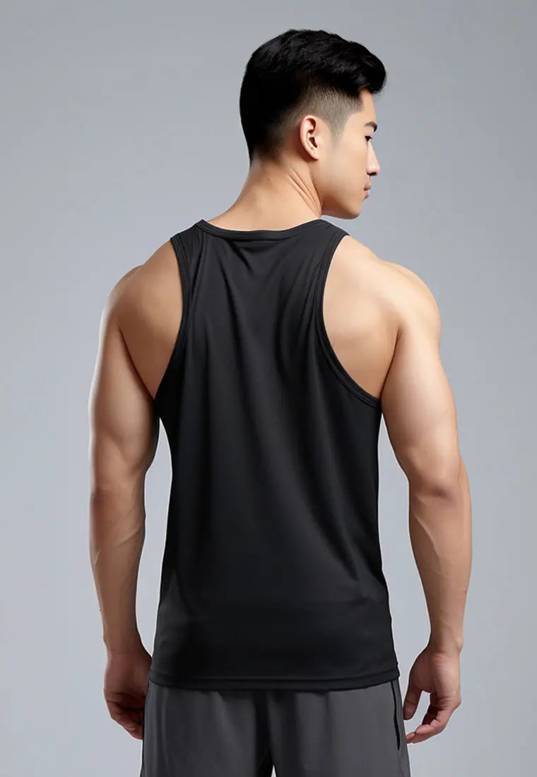 MSA53 kaos fitnes pria 4way stretch nanoamid anti bau 