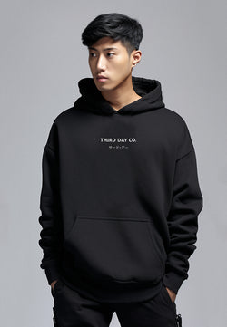 MT752P Unisex Hoodie Trddayco Hitam