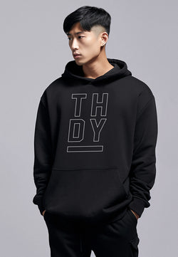 MT871R Men Hoodie Fullover THDY Hitam