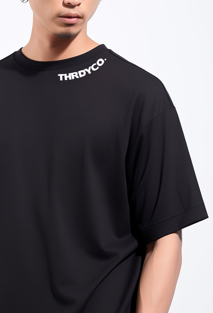 Third Day MTJ94 Kaos Oversize Distro Pria  Thirddayco Neck Hitam