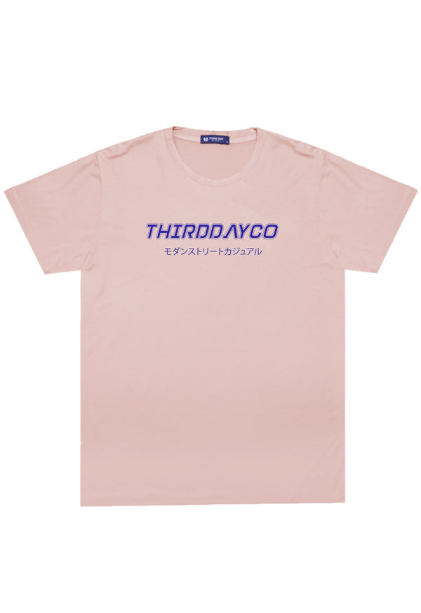 MTS68 Kaos Pria Tangan Pendek Distro Branded Instacool "thirdday modern street casual" pink