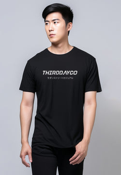 MTS69 Kaos Pria Tangan Pendek Distro Branded Instacool "thirdday modern street casual" hitam