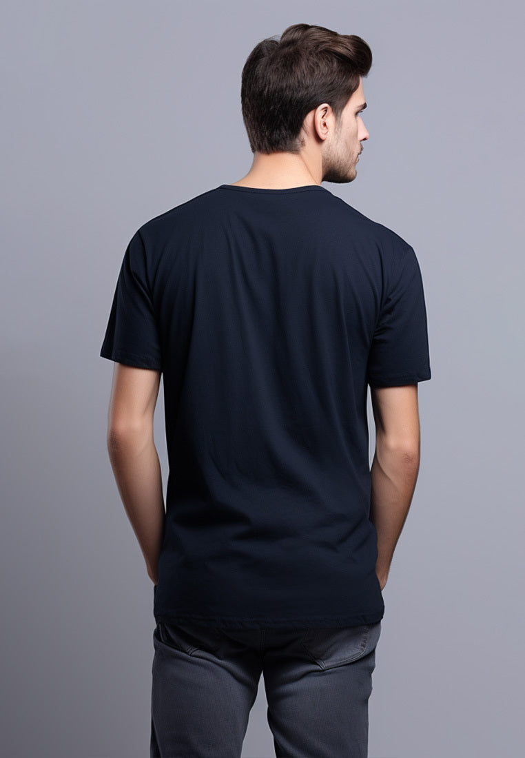 MTS70 Kaos Pria Tangan Pendek Distro Branded Instacool "thirdday modern street casual" navy