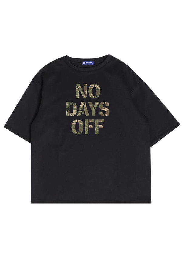 MTT20 Kaos Oversize Gym Pria Bahan Scuba Tebal "no days off " hitam