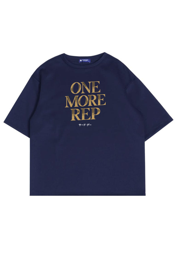 MTT33 Kaos Oversize Gym Scuba Bahan Tebal Scubalux "One More Rep" Navy