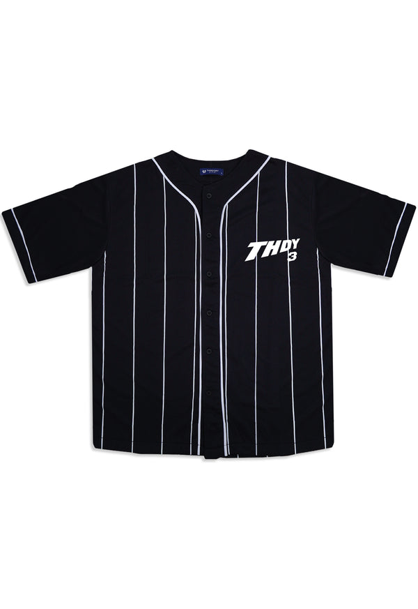 MTU71 Baju Baseball Jersey "THDY 3" Hitam Third Day Co