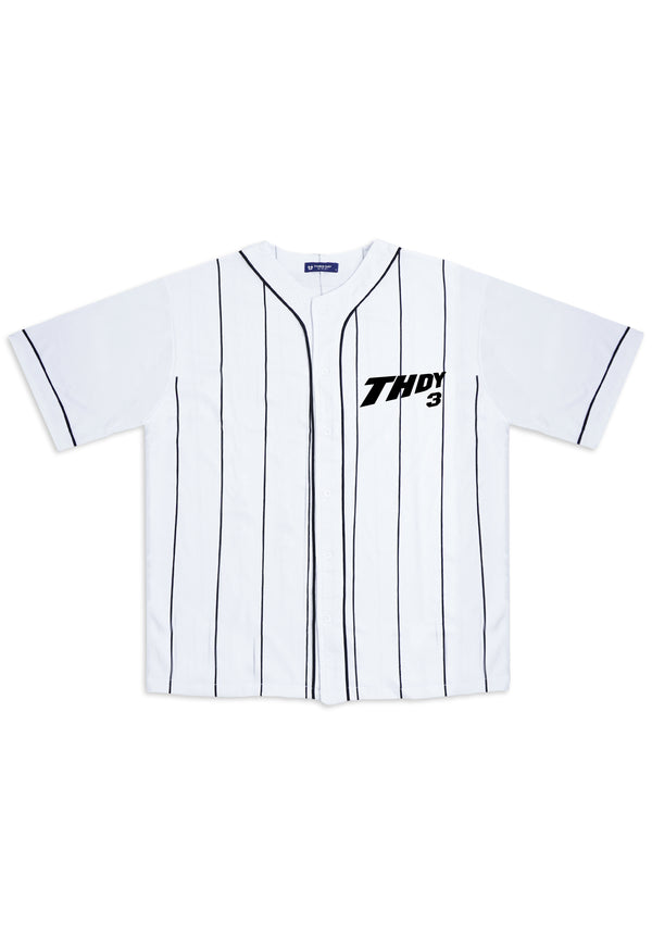 MTU72 Baju Baseball Jersey "THDY 3" Putih Third Day Co