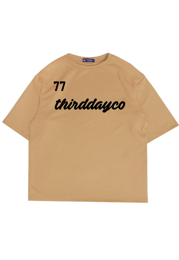 MTV26 oversize kaos unisex scubalux "77 thirddayco" khaki