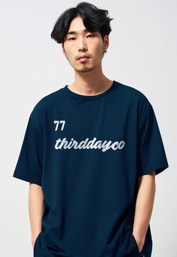 MTV28 oversize kaos unisex scubalux "77 thirddayco" navy