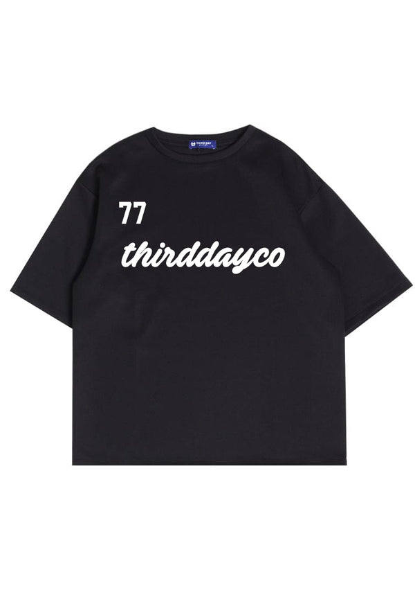 MTV29 oversize kaos unisex scubalux "77 thirddayco" hitam