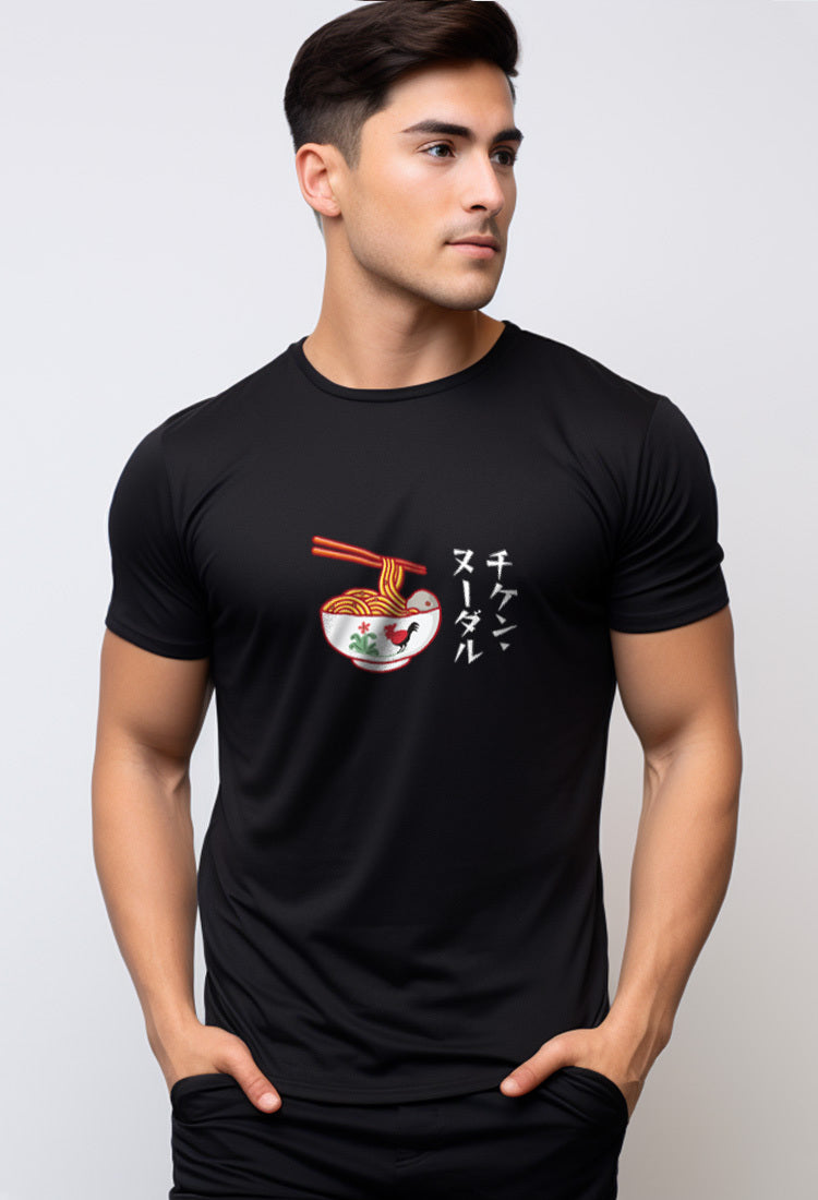 NTC76 kaos pria ayam mie ayam anti kusut distro cowok nade hitam