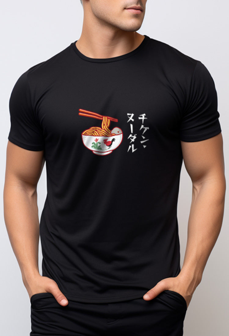 NTC76 kaos pria ayam mie ayam anti kusut distro cowok nade hitam