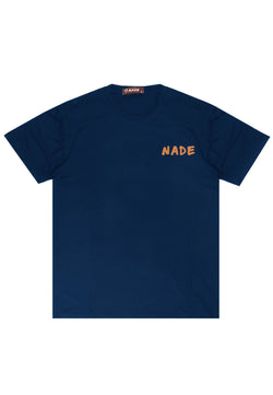 NTD05 kaos stretch anti kusut cepat kering distro pria "nade marker" navy