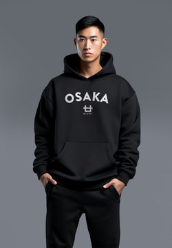 MO124D hoodies osaka arc logo blk T-shirt Hitam