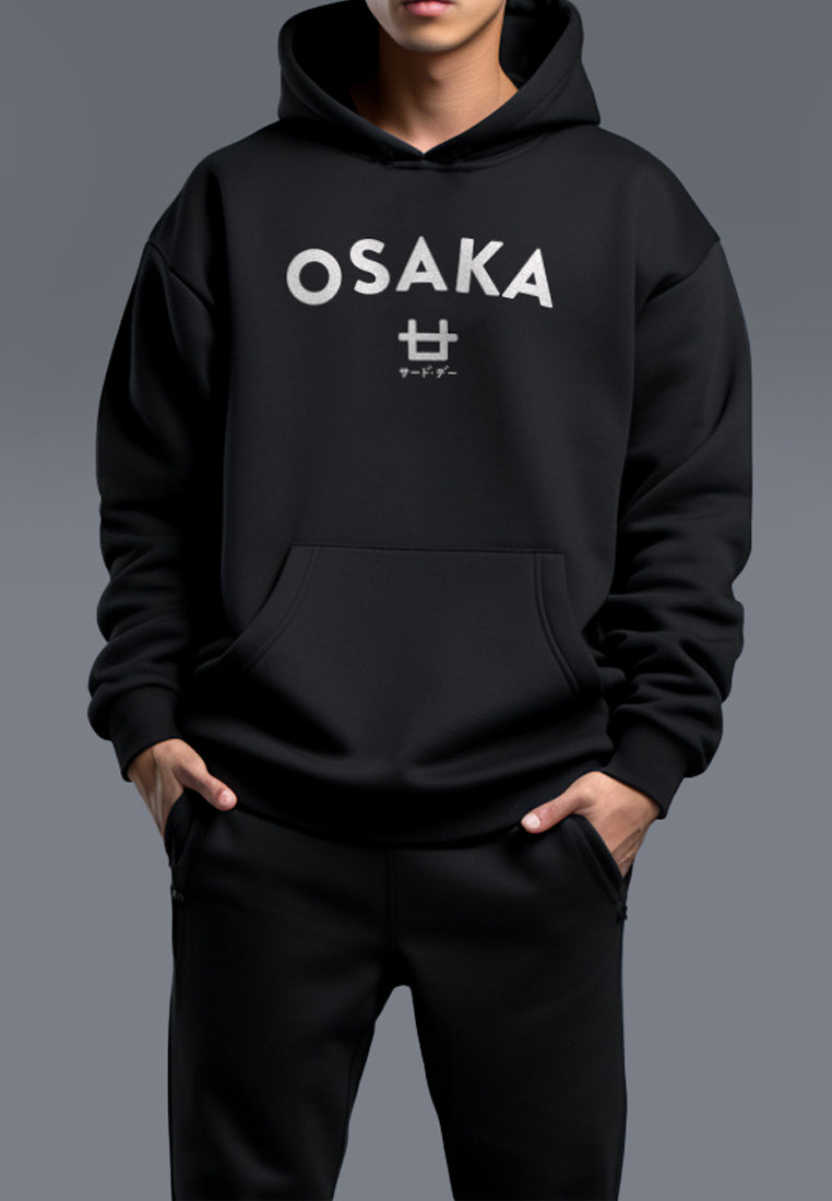 MO124D hoodies osaka arc logo blk T-shirt Hitam