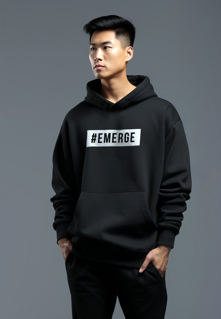 MT616K Hoodies Oversize ScubaLux Bahan Scuba Adem "Emerge" Putih