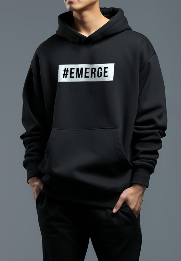 MT616K Hoodies Oversize ScubaLux Bahan Scuba Adem "Emerge" Putih