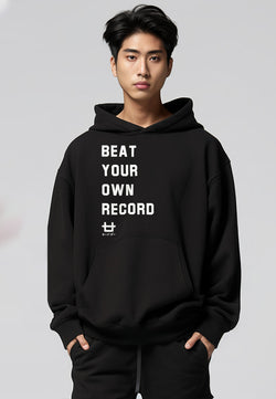 MT922S Hoodies Oversize ScubaLux Bahan Scuba Adem "Beat Ur Own" Hitam