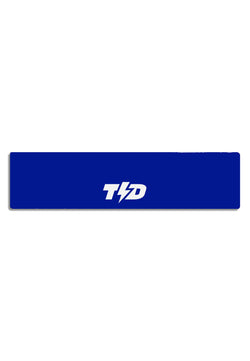 ABA07 Head Band Anti Bau Zeroodor Logo Putih Polos Biru