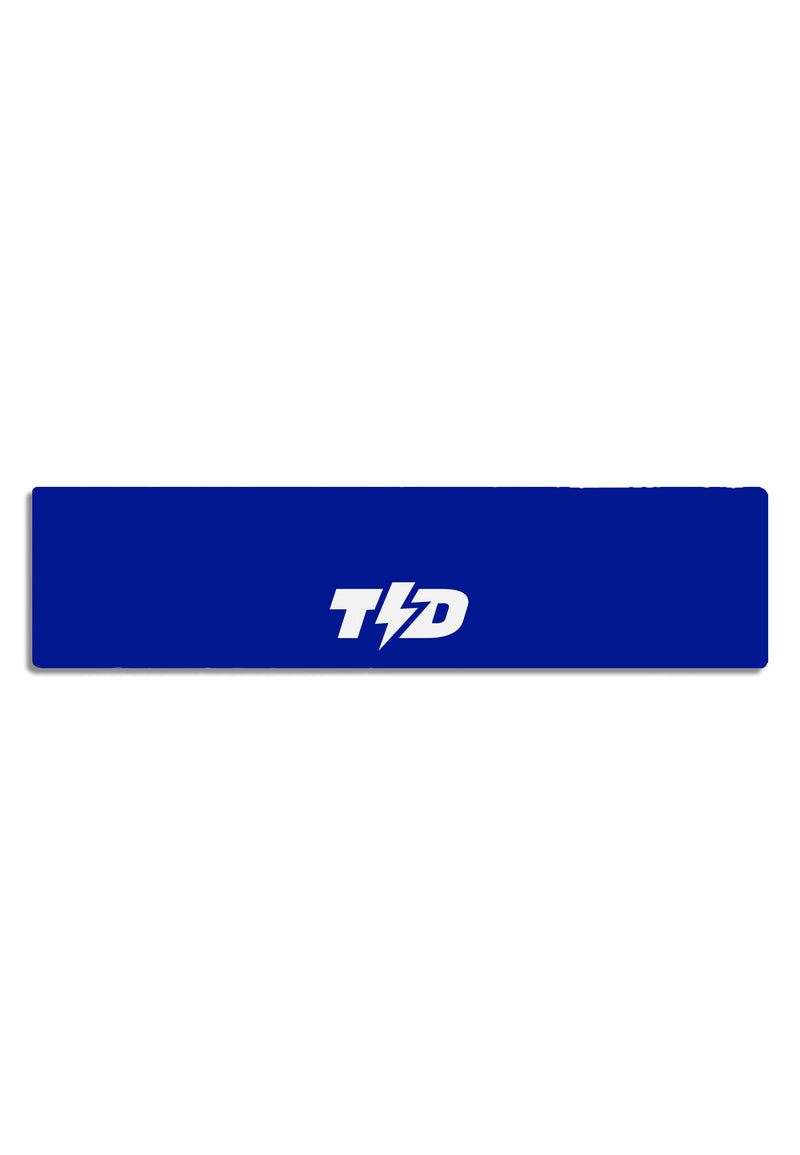 ABA07 Head Band Anti Bau Zeroodor Logo Putih Polos Biru