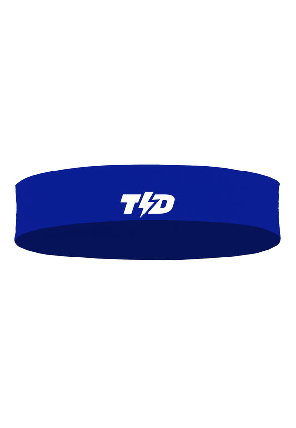 ABA07 Head Band Anti Bau Zeroodor Logo Putih Polos Biru