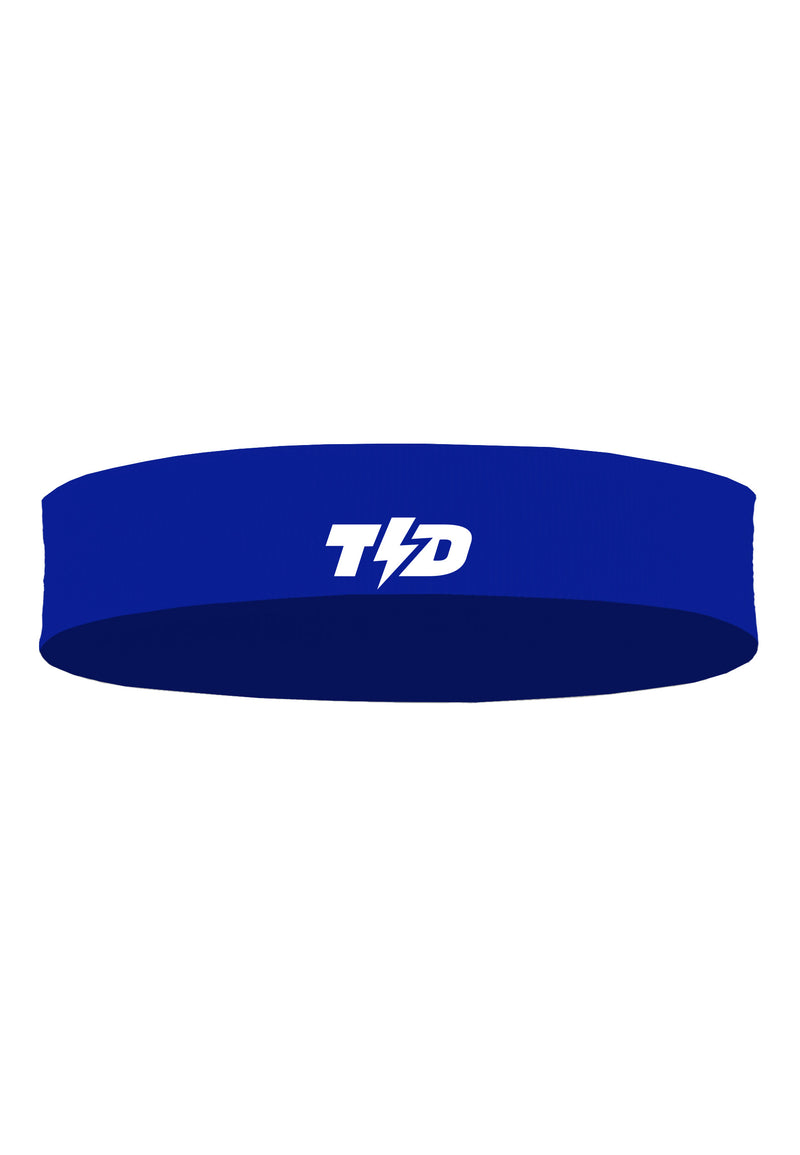 ABA07 Head Band Anti Bau Zeroodor Logo Putih Polos Biru